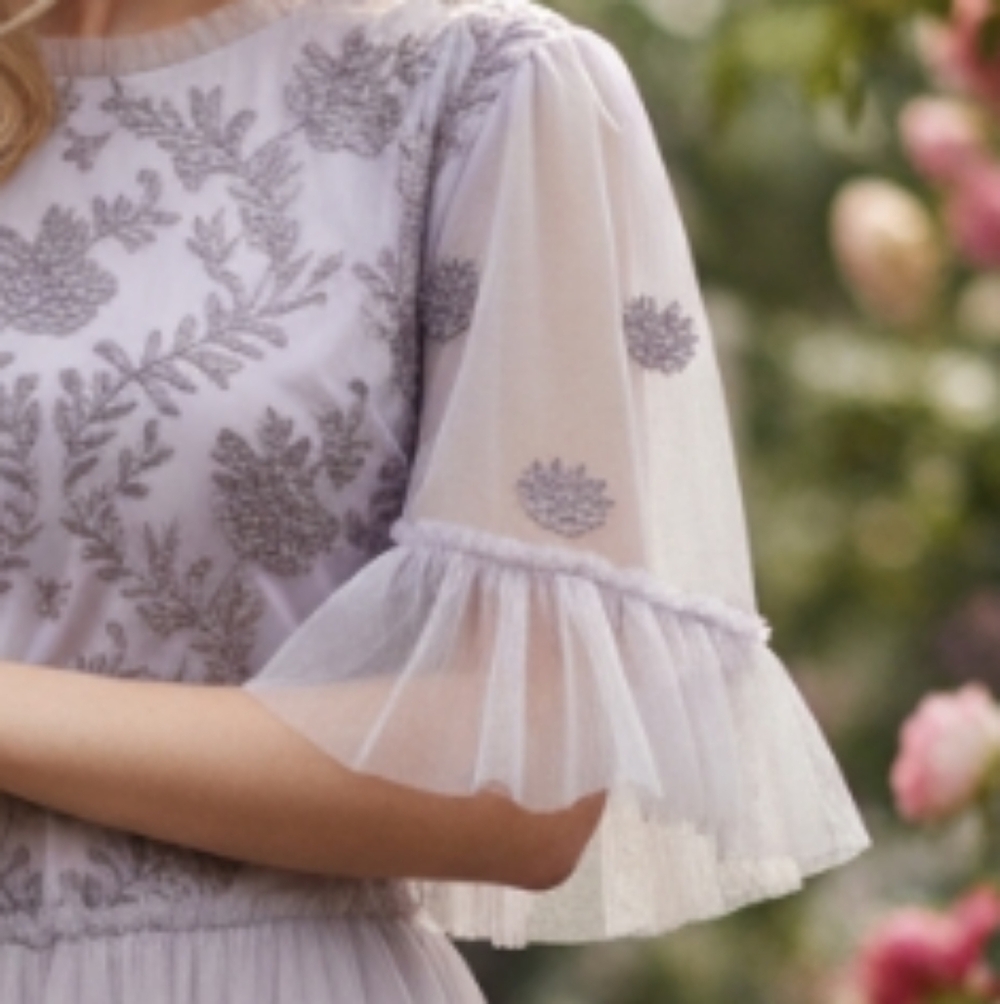 JessaKae Lavender Embellished Tulle Dress - Picture 16 of 16